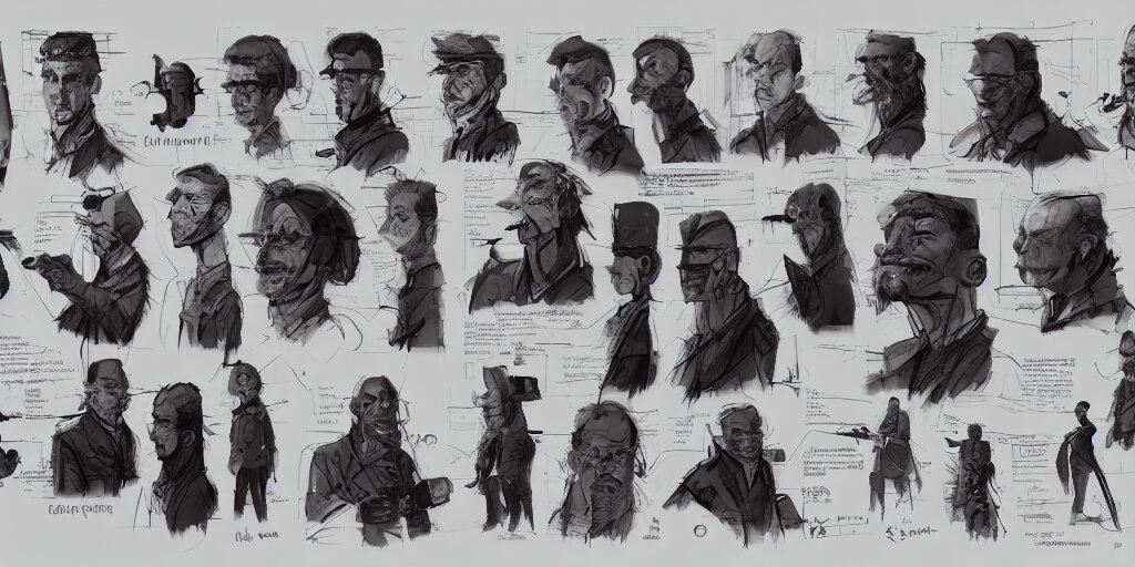 Lexica - George orwell, character sheet, concept design, contrast, kim ...