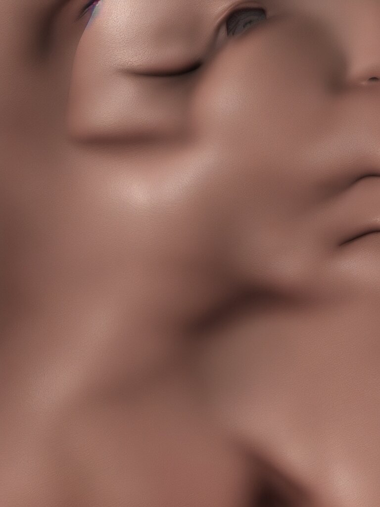Lexica - A straight vertical tube with the texture of human skin ...