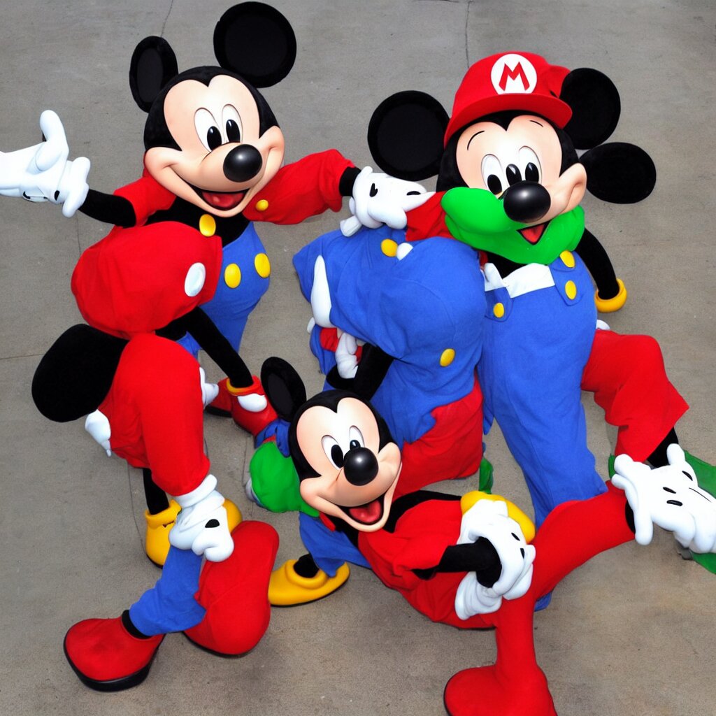 Lexica - Mickey mouse & super mario hybrid
