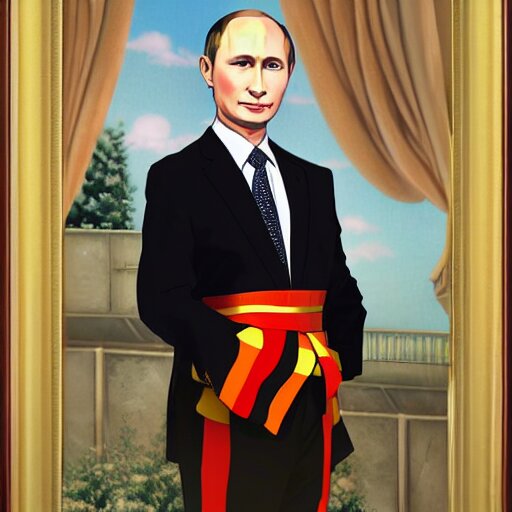 Lexica - Anime putin portrait