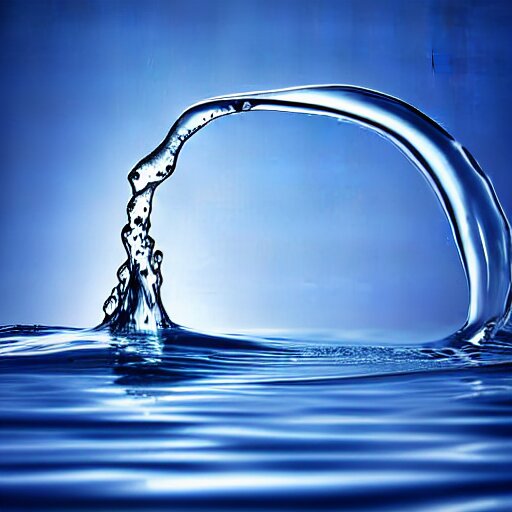 Lexica Breaking the surface tension of water, photograph