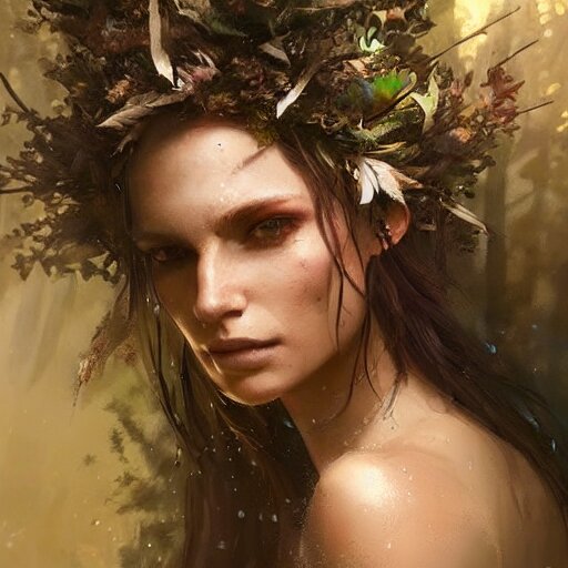 Lexica - A beautiful portrait of a forest goddess by Greg Rutkowski and ...