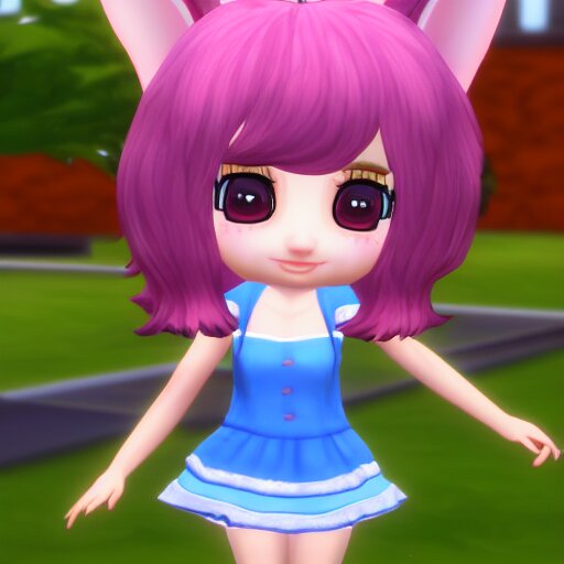 Lexica - Detailed close up original chibi bunny girl rendered 3 d ...