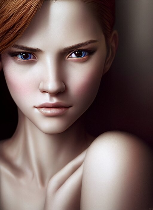 Lexica - Photo of a gorgeous young woman in the style of stefan kostic ...