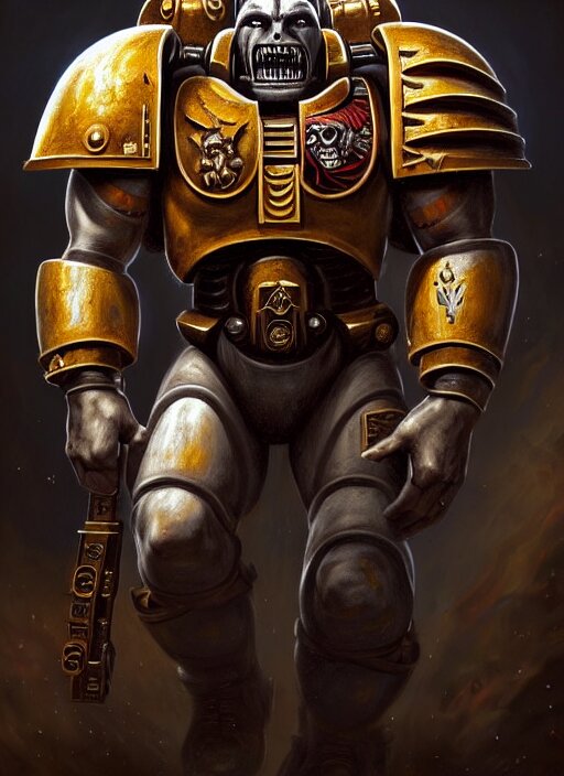 Lexica - Space marine with aztec armor, extremly detailed digital ...