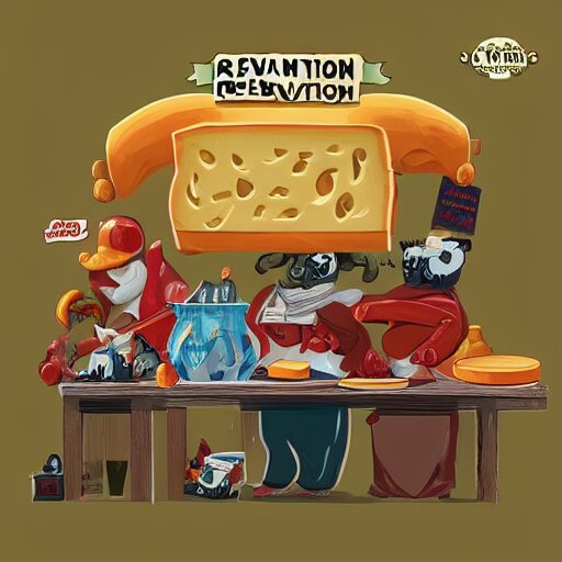 Lexica - Cheese revolution, by wasim kashin, trending on artstation