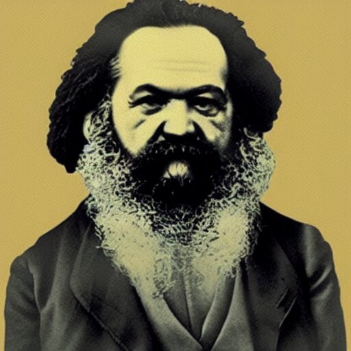 Lexica - Beautiful cave painting portrait of karl marx