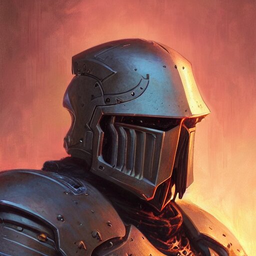 Lexica - The doomslayer as a realistic fantasy d & d knight, closeup ...