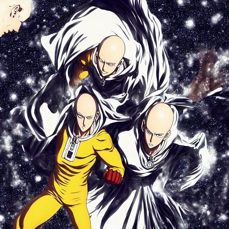 cosmic garou from one punch man in an expensive matte, Stable Diffusion