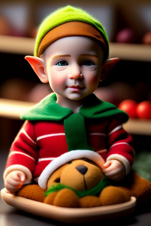 Baby Elfo Duende Realista