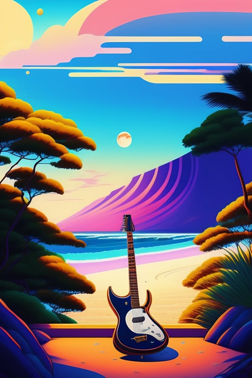 Lexica - cool acoustic guitar on the beach
