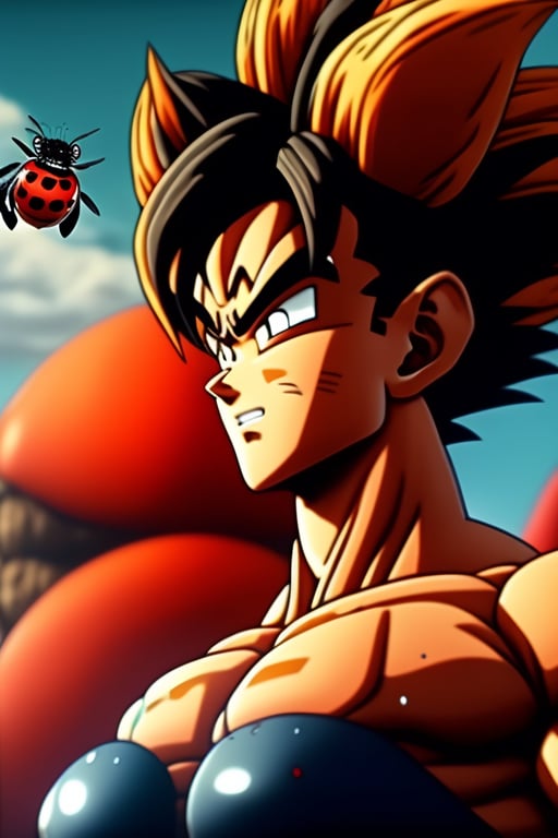 Goku,Super saiyan , HD, UHD, HDR, Highly detailed, h