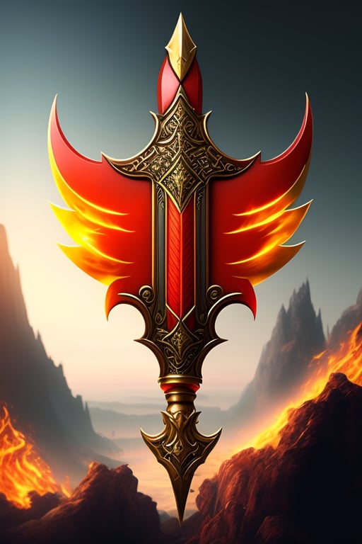 fire dragon sword wallpaper