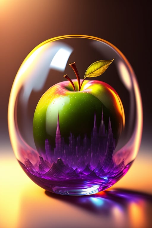 glass apple wallpaper