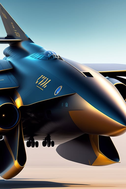 futuristic fighter plane