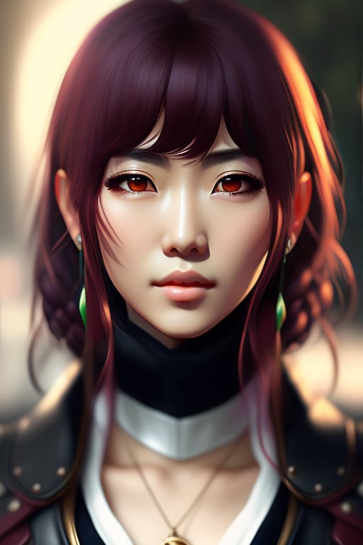 Lexica - ultra realistic and anime style digital portrait of a female  character from a xianxia novel