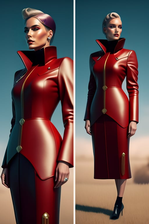 Lexica - Female model in futuristic clothing from different dimensions and  planets