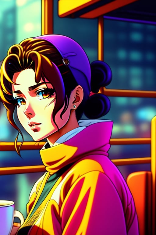 Lexica - Portrait of a cool anime boy in a cyberpunk world, very stylish,  with a cyborg eye