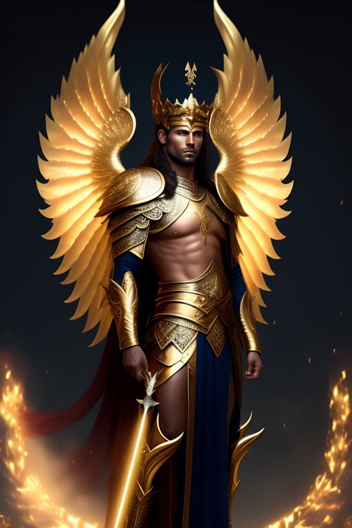 male angel warrior armor