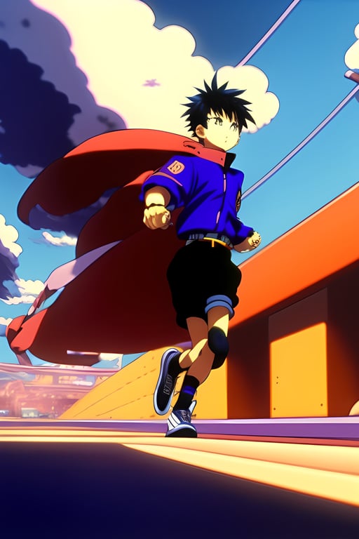 goku in my hero academia, Stable Diffusion