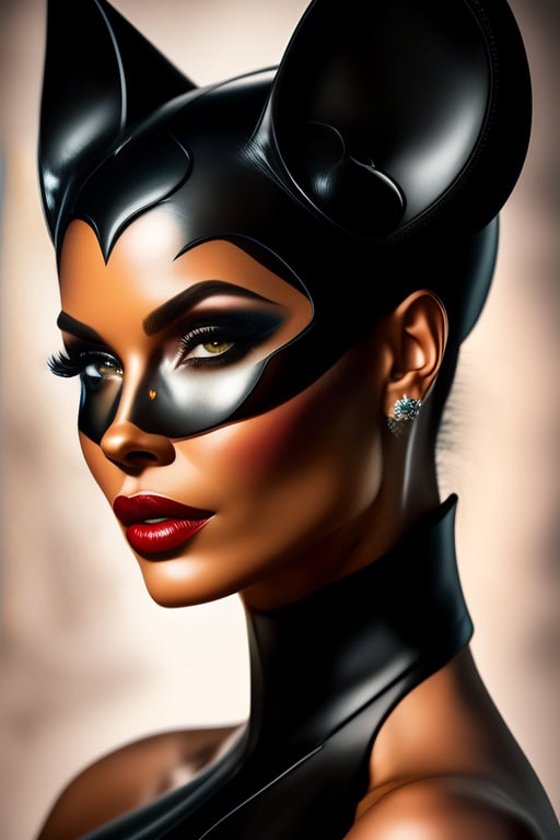 Lexica - young angelina jolie as the cat woman