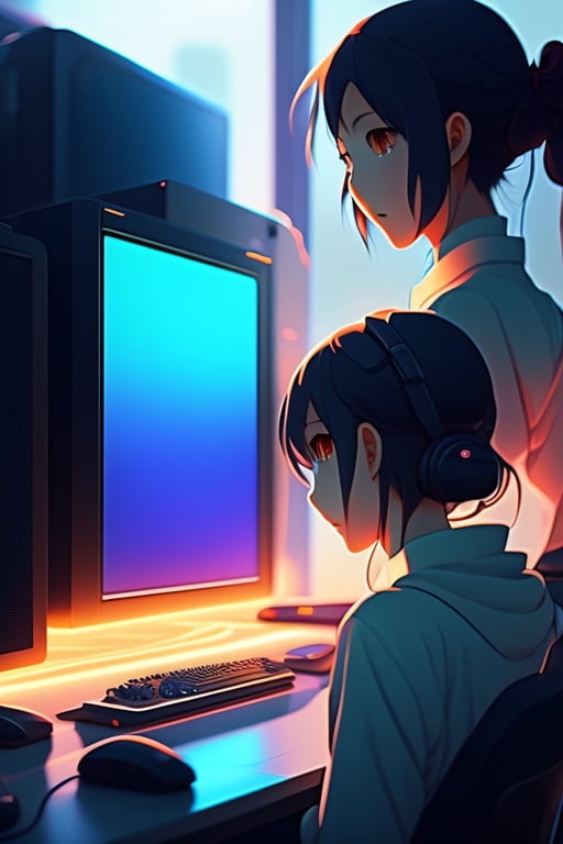 anime computer screen