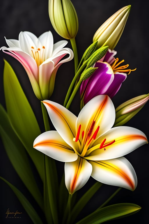 beautiful lily flowers