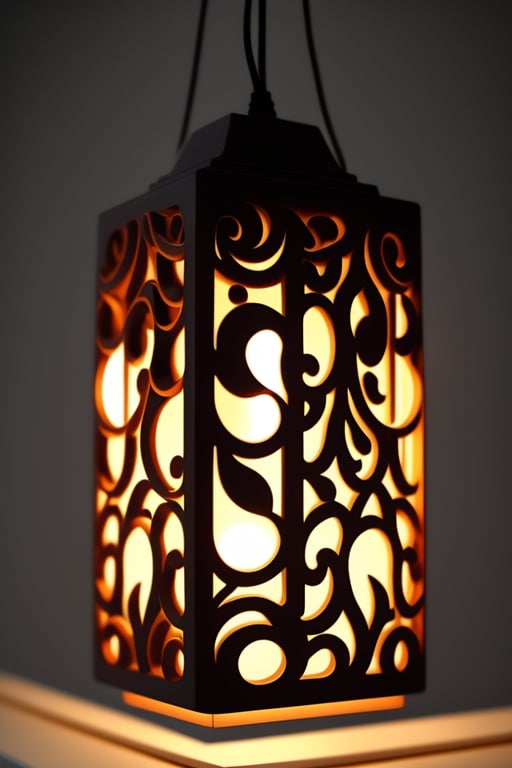 Pendant Light Laser Cut, Scandinavian Style