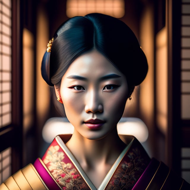 Traditional Geisha Face