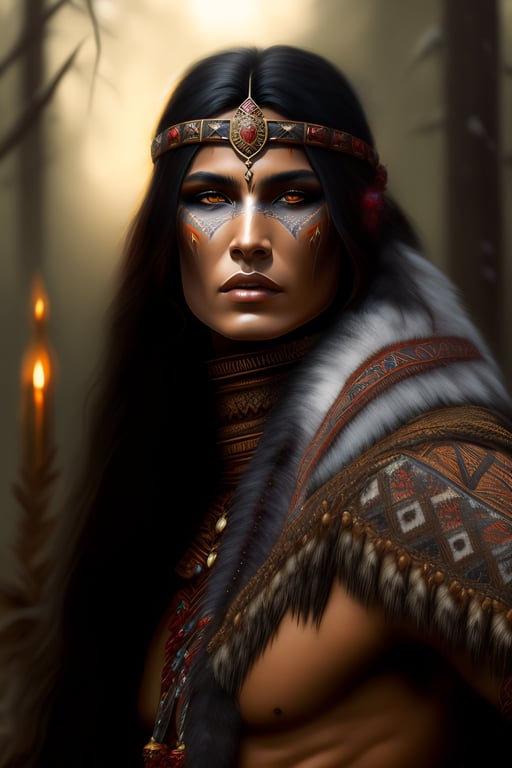 tribal warrior woman