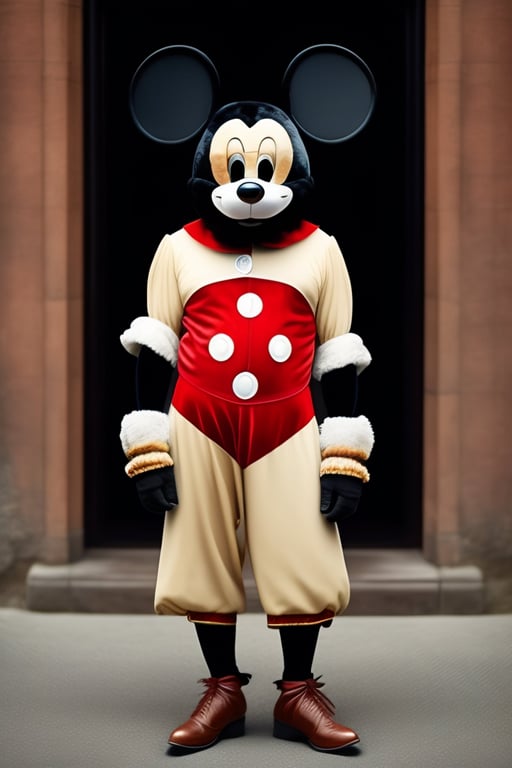 creepy mickey mouse costume