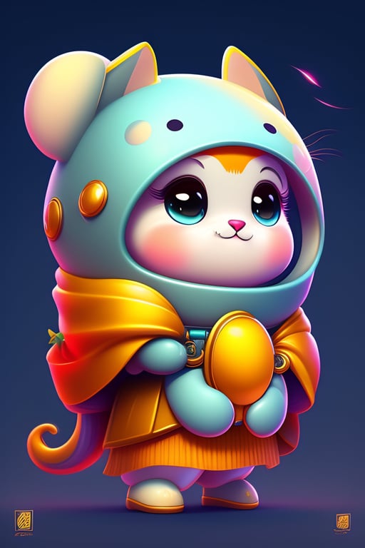 Lexica - CUTE AND ADORABLE CARTOON FLUFFY BABY YODA, FANTASY