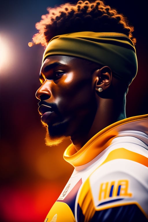 Lexica - Highly detailed portrait of tyreek hill miami dolphins football,  teal & orange uniform with # 10 printed, unreal engine, fantasy art by  greg