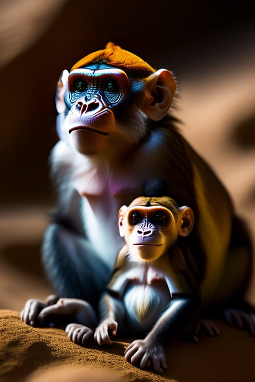 ugly monkeys with glasses