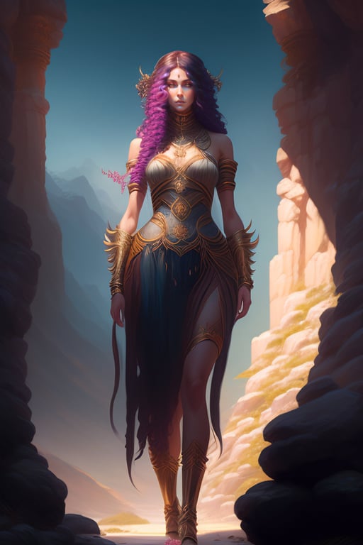 beautiful final fantasy priestess, Himalayan, sci fi