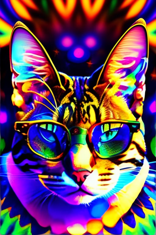 Lexica - Ultra detailed, cat as a dj, people at a rave, atmospheric,  dynamic lighting