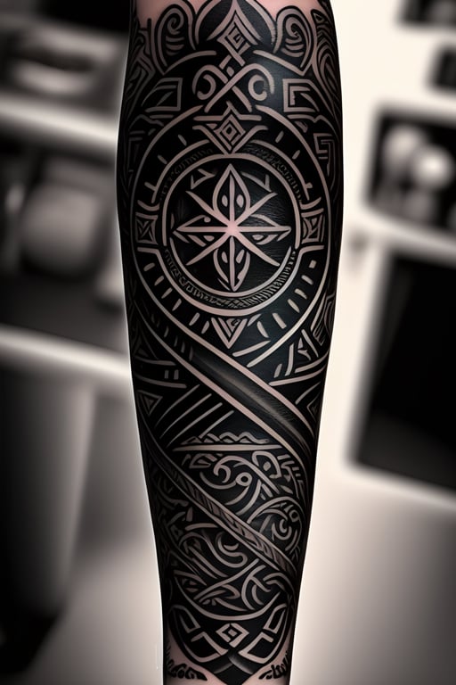 forearm line tattoo
