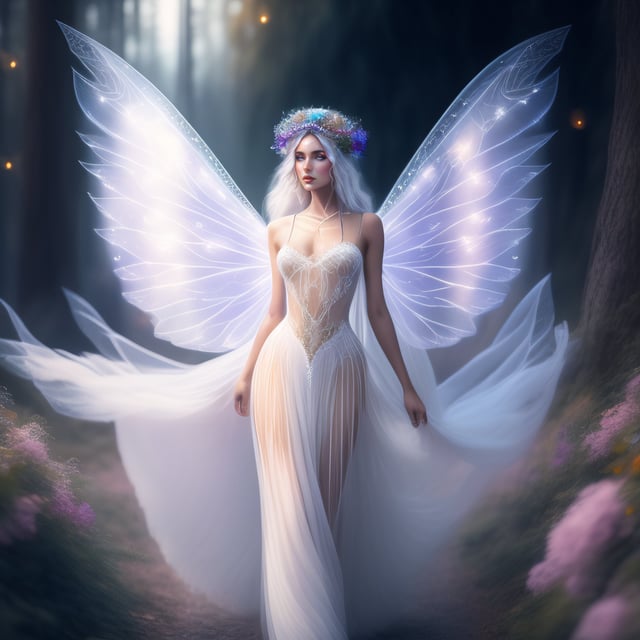 Lexica - a photo of a beautiful fairy