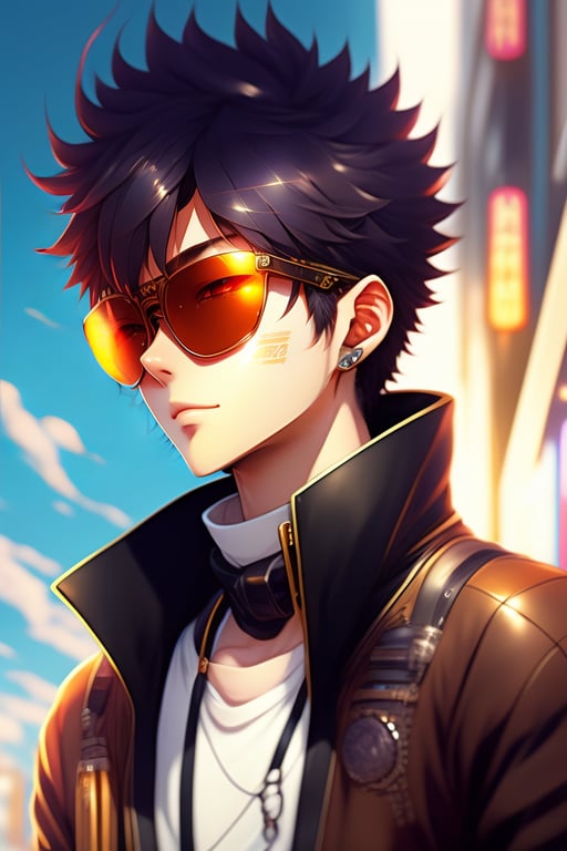 Steampunk Anime Girl With Goggles