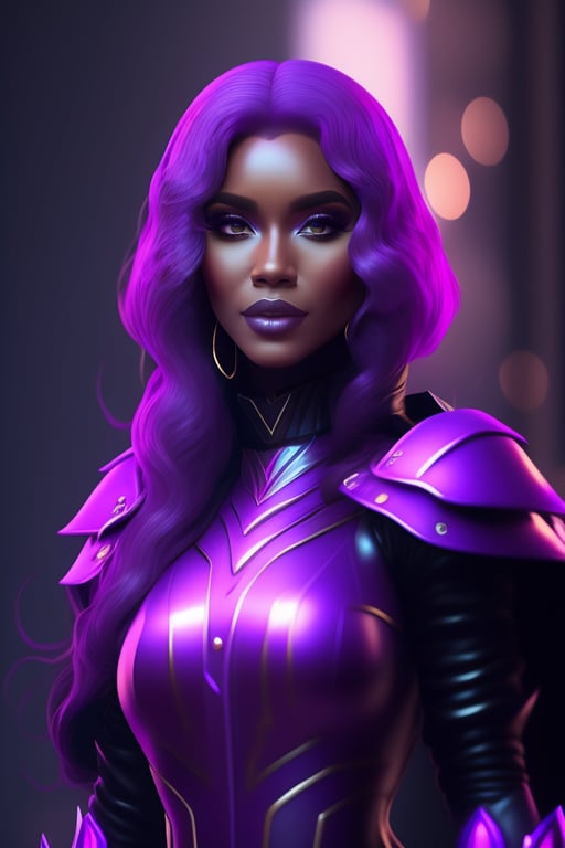 ArtStation - anime painting of style batgirl with black curly hair and blue  eyes colorful 4k