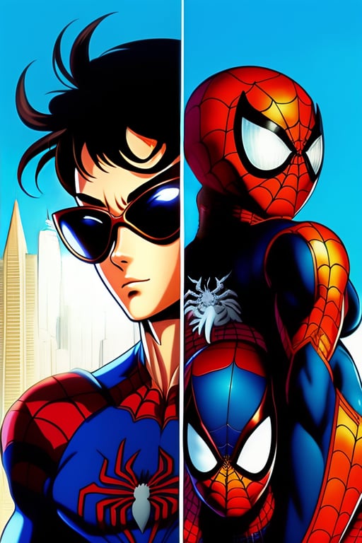 Lexica - spider man + anime