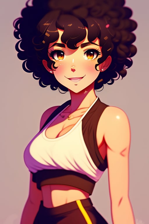 manga girl curly hairstyles