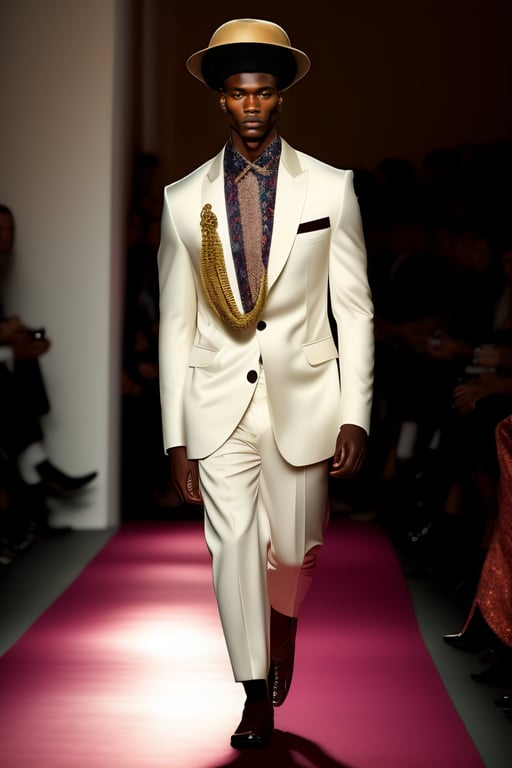Lexica - Arab male model walking dow the catwalk, dark fashion, louis  vuitton, streetwear, virgil abloh