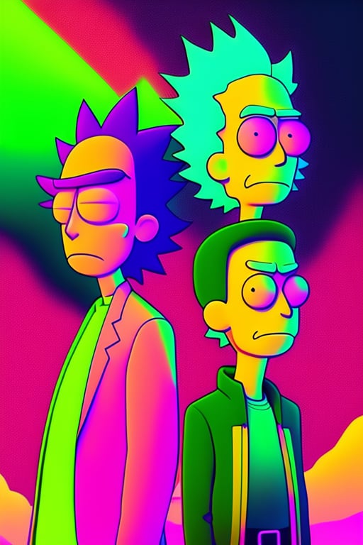 Rick and morty Louis Vuitton wallpaper