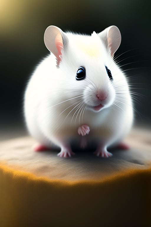 cute white mouse