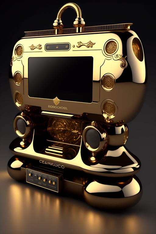 Lexica - hyperrealistic neo - rococo steampunk playstation 5