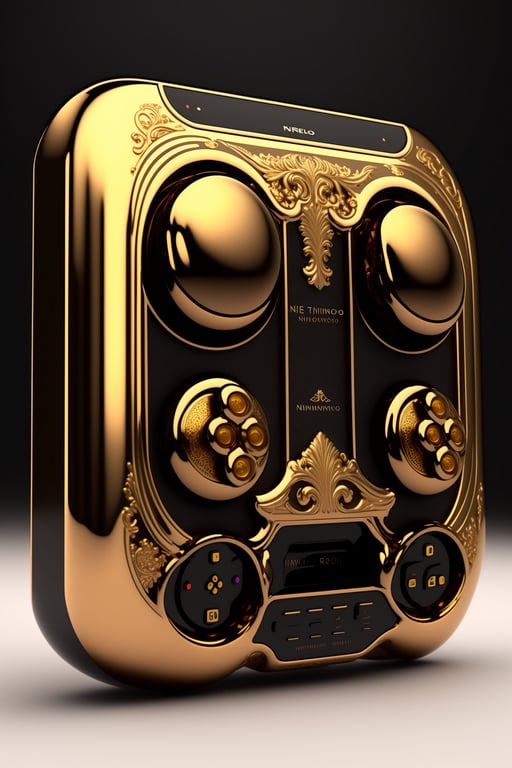 Lexica - hyperrealistic neo - rococo steampunk playstation 5