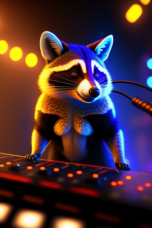 Lexica - cartoon raccoon