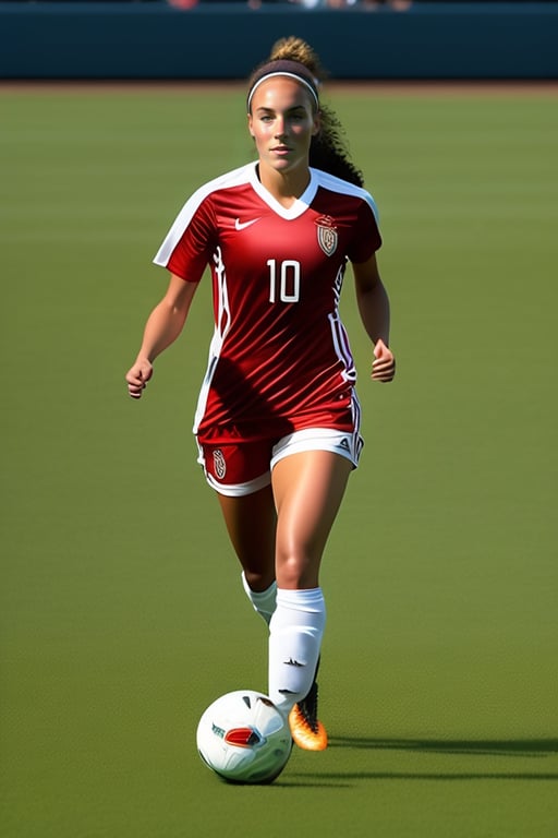 Lexica - Portrait of laia marques with the argentina soccer team t