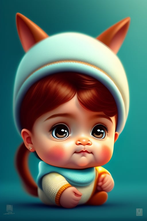 baby girl cartoon cute